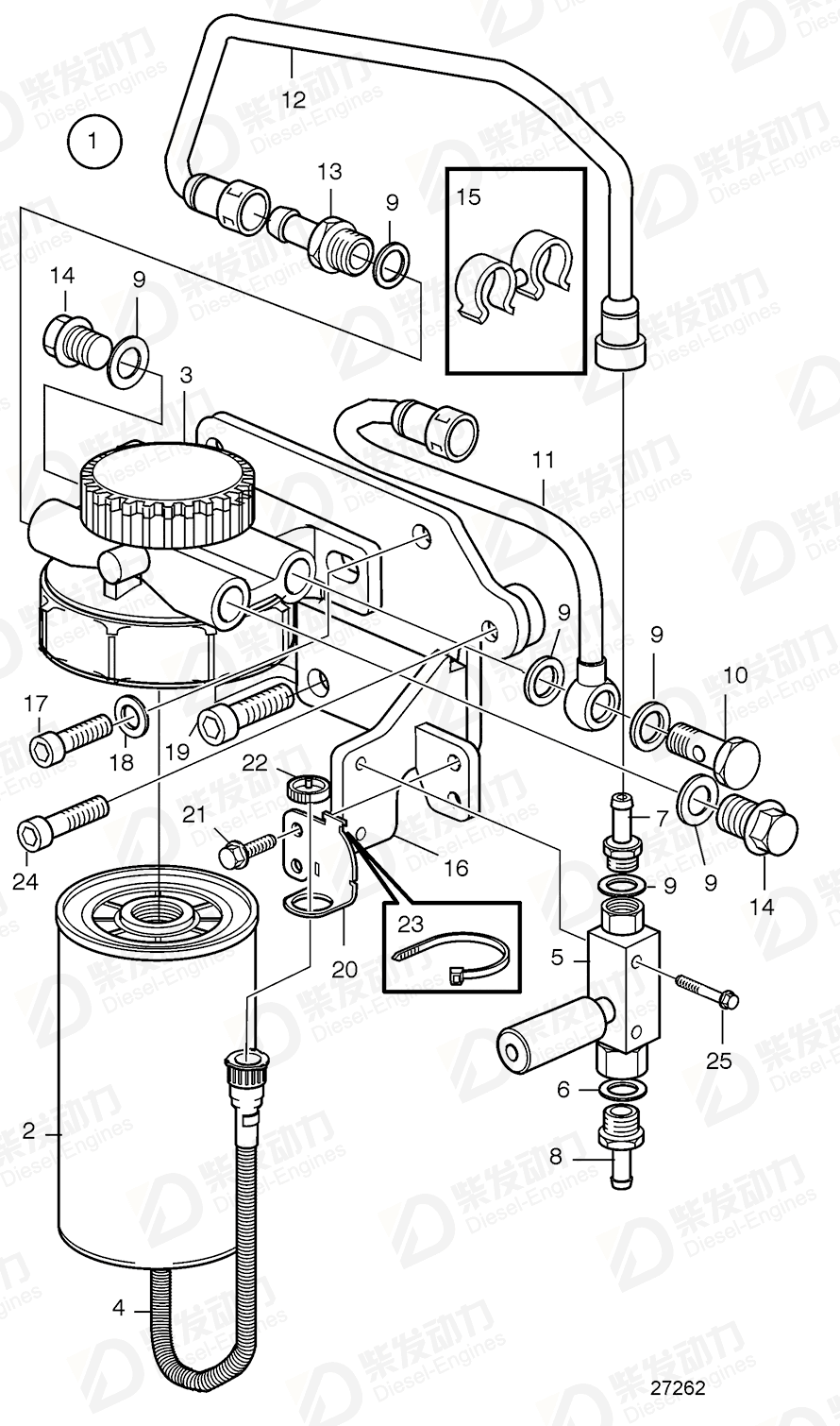 VOLVO Hex. socket screw 22349872 Drawing